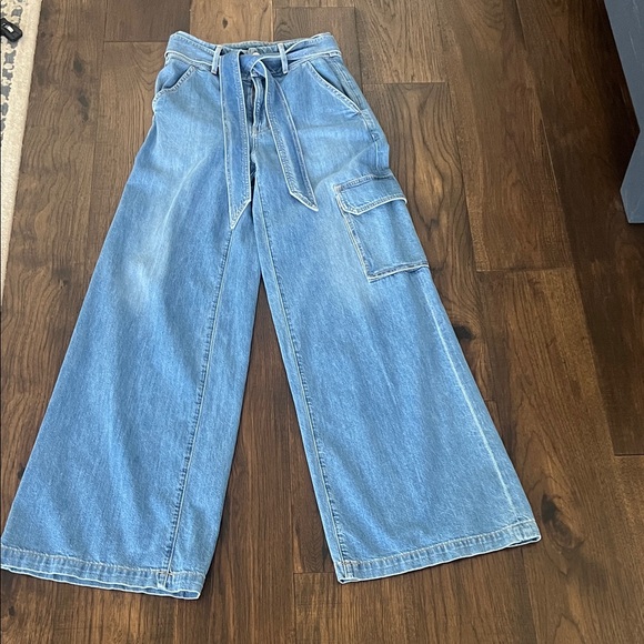 Veronica Beard Belisa wide leg cargo jeans - Picture 1 of 4